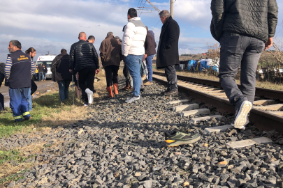 Tekirdağ'da trenin çarptığı şahıs yaşamını yitirdi