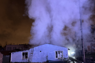 Bursa'da tek katlı evde çıkan yangın söndürüldü