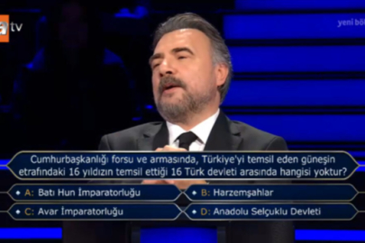 Milyoner'de tarihi gece! 1 milyon TL'lik 'Cumhurbaşkanlığı forsu' sorusunun cevabı