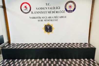 Samsun'da 5 bin 320 sentetik ecza ele geçirildi