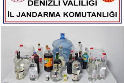 Denizli'de yılbaşı öncesi 20 şişe sahte etil alkol ele geçirildi