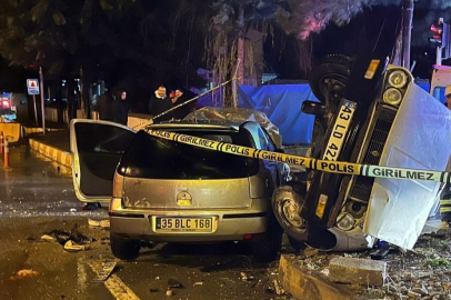 Kütahya'da iki aracın çarpıştığı kaza, karı kocayı hayattan kopardı