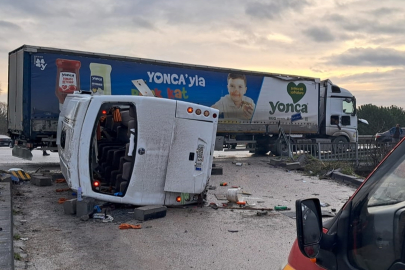 Balıkesir'deki okul servisi kazasına ait görüntüler ortaya çıktı