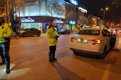 Bursa İnegöl'de trafik polisi iş başında