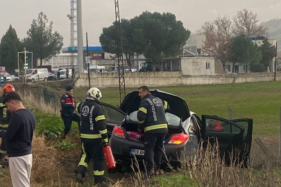 Denizli'de kontrolden çıkan aracın karıştığı kazada 1 kişi hayatını kaybetti