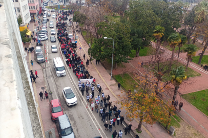 Samsun'da emeklilerden maaş protestosu