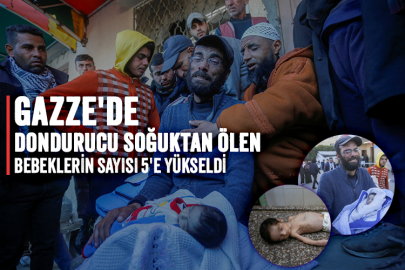 Gazze'de dondurucu soğuktan ölen bebeklerin sayısı 5'e yükseldi