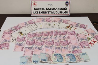 Tekirdağ'da kumar oynayan 5 kişiye para cezası