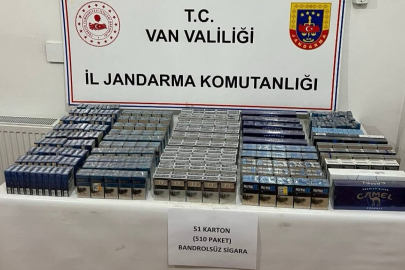 Van'da kaçak sigara operasyonu