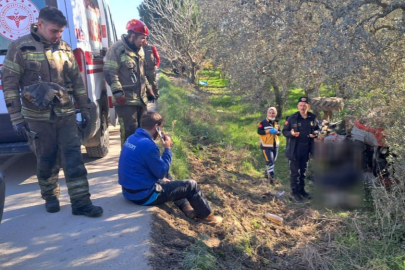 Bursa'da traktör altında kalan sürücü hayatını kaybetti