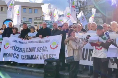 Bursa'da emeklilerden maaş zammı sonrası açıklama