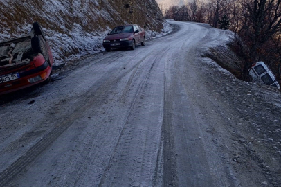 Kastamonu’da gizli buzlanma kazaları beraberinde getirdi