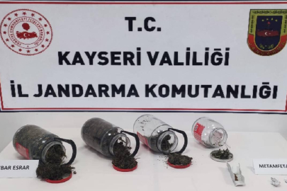 Kayseri'de 6 kilogram sentetik uyuşturucu ele geçirildi