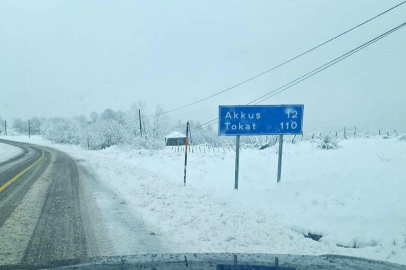 Ordu’nun yüksek kesimlerinde kar yağışı başladı