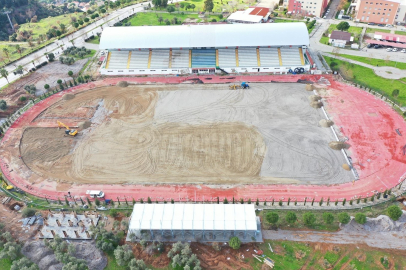 Binali Yıldırım Stadyumu'nda yenileme çalışmaları devam ediyor