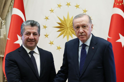 Cumhurbaşkanı Erdoğan, IKBY Başbakanı Barzani ile görüştü