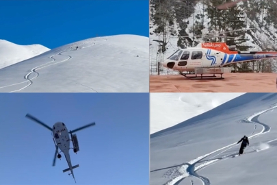 Kaçkar Dağları'nda "heliski" heyecanı başladı