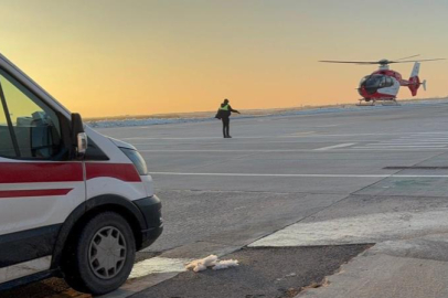 Ambulans helikopter 3 yaşındaki çocuk için havalandı