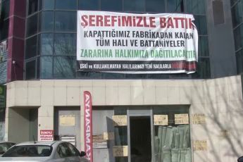 Maliyetlere dayanamayan esnafın Bursa'da atığı pankart yüzleri güldürdü