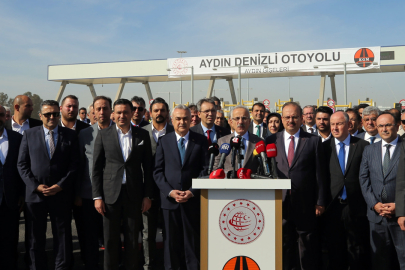 Aydın-Denizli Otoyolu açıldı: Bakan Uraloğlu konuştu