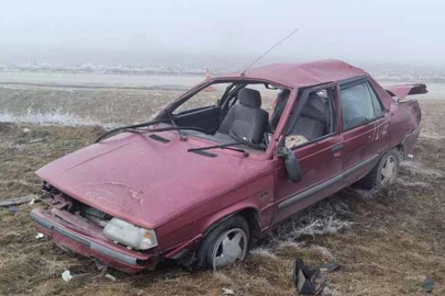 Çorum'da devrilen otomobildeki 5 kişi yaralandı