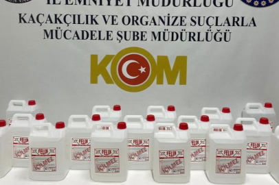 80 litre kaçak etil alkol ele geçirildi