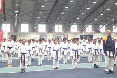 Bursa'da genç sporculara karate eğitim semineri verildi