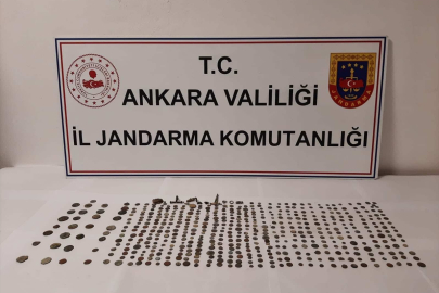 Ankara'da tarihi eser niteliği taşıyan 530 obje ve sikke ele geçirildi