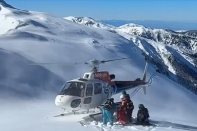 Kaçkar Dağları'nda "heliski" heyecanı yaşanıyor