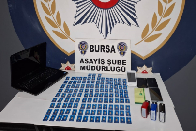 Bursa'da piyasaya sahte altın sürmek isteyen 4 şahıs yakayı ele verdi