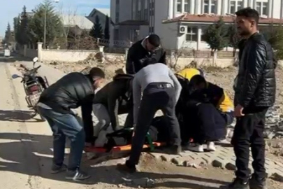 Adıyaman'da devrilen motosikletin sürücüsü yaralandı