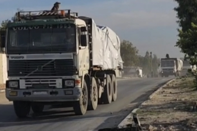 Ateşkesin ardından yardım tırları Gazze'ye ulaştı