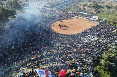 Binlerce güreş sever Pamucak Arena'da buluştu