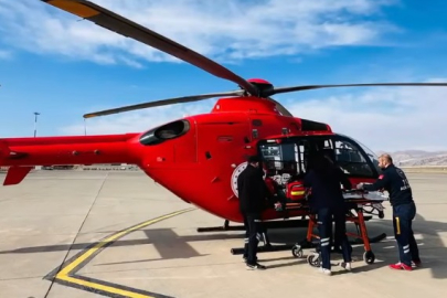 Şırnak'ta ambulans helikopter 5 aylık bebek için havalandı