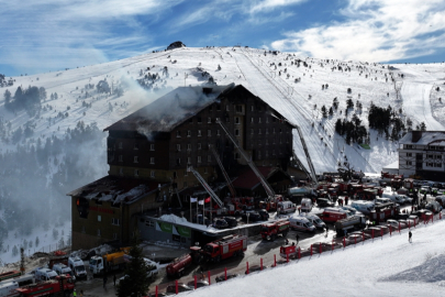 Kartalkaya'daki otel yangını 10 saatte kontrol altına alındı