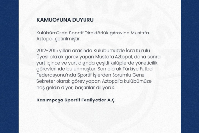 Kasımpaşa yeni sportif direktörünü açıkladı