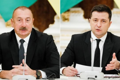 Aliyev ve Zelenskiy ile görüştü