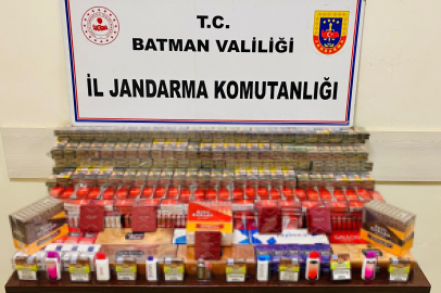 Batman'da binlerce paket kaçak sigara jandarmanın denetimine yakalandı