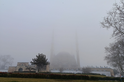 Edirne'de yoğun sis etkili oldu