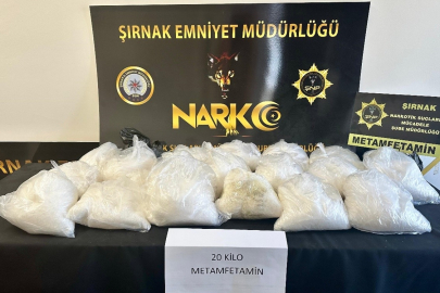 Şırnak'ta yasaklı madde operasyonu: 20 kilogram ele geçirildi