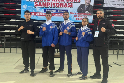 Bilecikli sporcular Antalya’dan madalya ile döndü