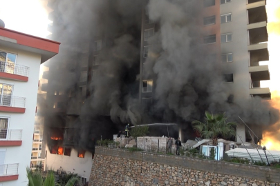 Alanya'daki otel yangınına 100'ün üzerinde personel müdahale etti