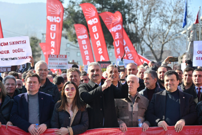 CHP Bursa’dan tepki yürüyüşü