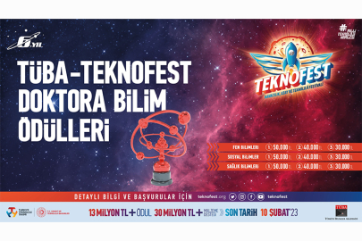 TÜBA-TEKNOFEST Doktora Bilim Ödülü başvuruları başladı