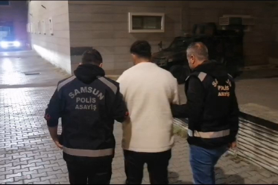 Samsun’da 13 yıl 15 gün hapis cezası bulunan şahıs yakalandı